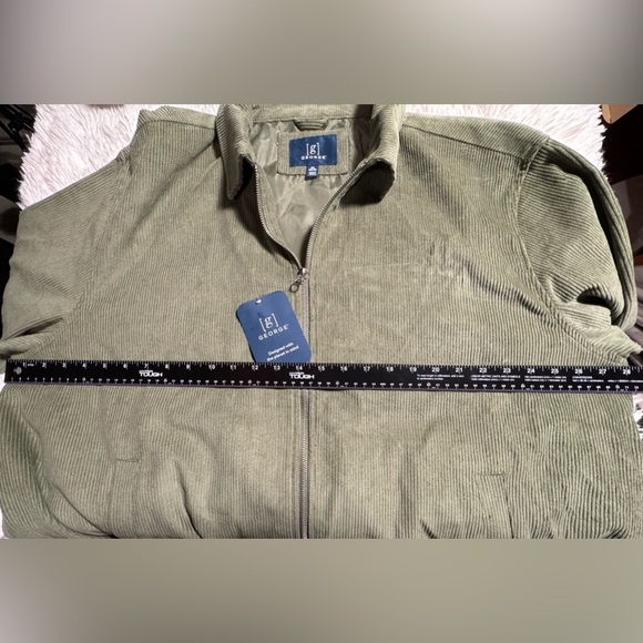 George Men's Full Zip Fashion Corduroy Work Jacket - Picture 5 of 5